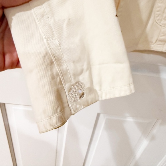 Johnny Was Vintage Ivory Embroidered Rose Floral Blazer Jacket Bohemian M - Picture 6 of 14